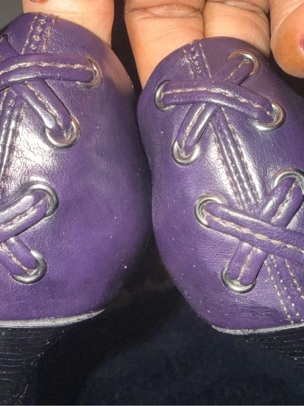 Franco Sarto Eggplant Pointed Toe Ankle Boots